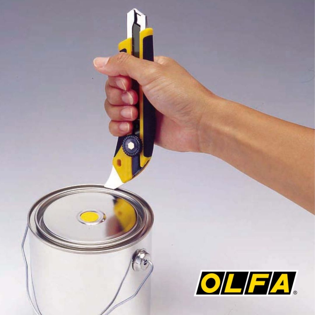 OLFA_UK's tweet photo. On the back of the knife, we have placed a multi-purpose metal pick which you can use for prying or even as a screwdriver 😉

 #olfauk #olfaie #blades #knives #professionaltools #olfa #olfacuts #madeinjapan https://t.co/mbrT4lzP8i