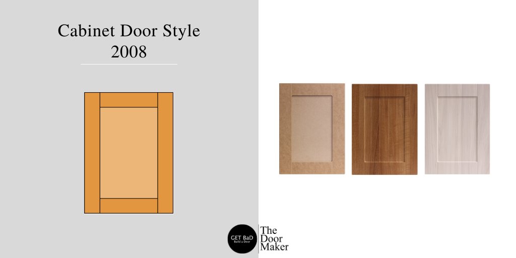 _TheDoorMaker's tweet image. Door style 2008 is a square receded profile that has a continuous v-groove running alongside the stiles. An additional ¼" thickness panel is inserted into the middle: doormaker.ca/2008.html

#electricalpanel #builtinstorage #builtincabinetry