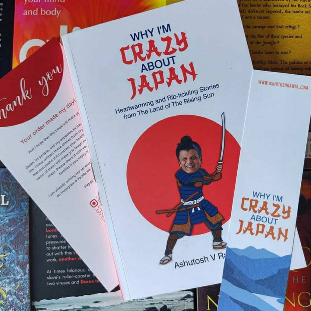 My heartwarming and rib-tickling stories from the land of rising sun. I hope you all will love this book.

To know more
ashutoshrawal.com/product/crazy-…

#travelwriter #travelauthor #indianauthors #indianwriter #japanbook #indianbooks #travelblog  #travel #funnybook #heartwarmingbooks