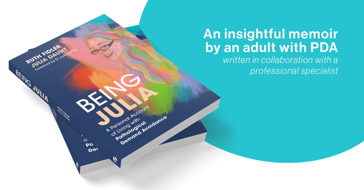Available to pre-order now, the beautiful 'Being Julia: A Personal Account of Living with Pathological Demand Avoidance', by <a href="/Julia_PDA_Daunt/">Julia PDA Daunt</a> &amp; Ruth Fidler, the latest on our growing list of #PDA books! 

bit.ly/3m0w5JV