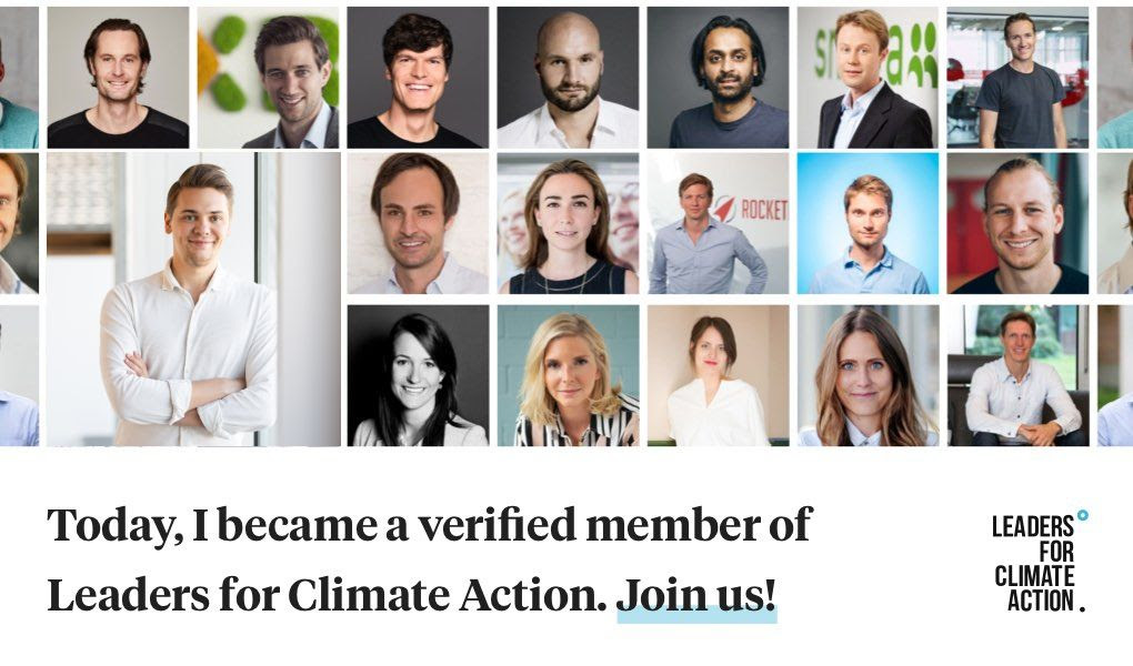 I am excited to announce to be part of <a href="/Leaders4CA/">Leaders for Climate Action</a>. An entrepreneurial community that drives #climateaction and helps to transform organisations and inspire to influence policy makers &amp; society.
Don’t just promise, act today and join the movement!