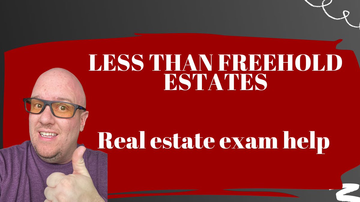 examprepstu's tweet photo. Need some help with less than freehold estates/leases?  I got you covered!  https://t.co/Gly8yuDYtH
#realestateexamprep #realestateexam #realtor #realestateagent https://t.co/Z2I34PyVcw