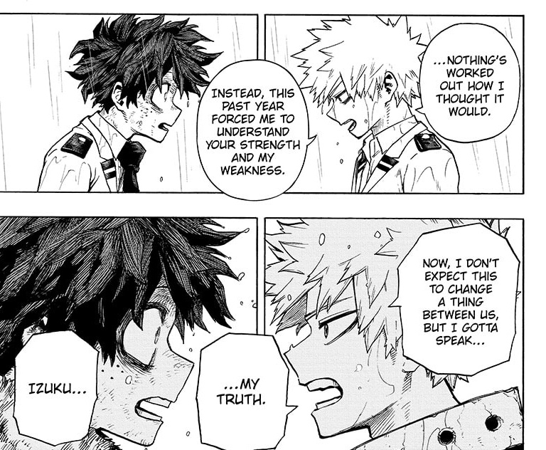 The Bakugo panel during the Endeavor atonement speech hits me harder.