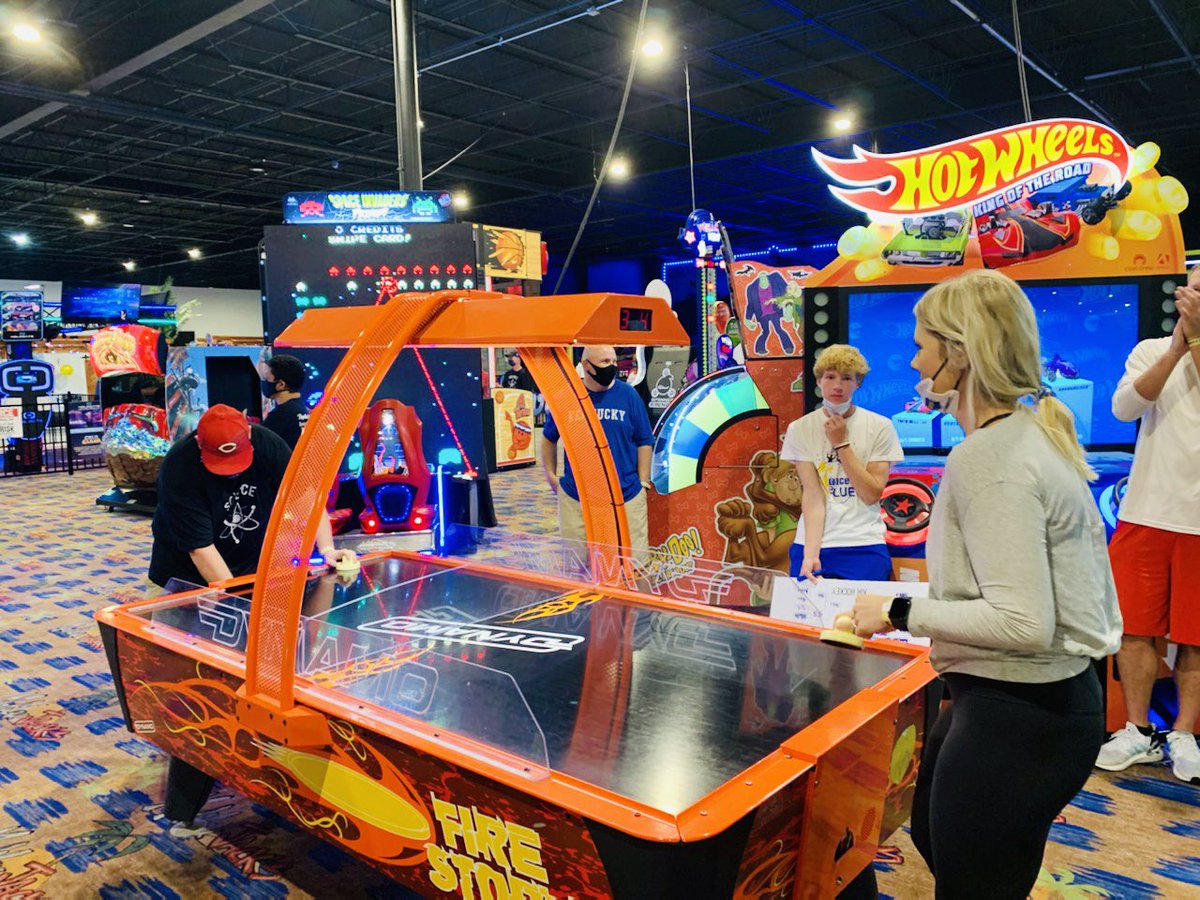 LTMS_PrincipalJ's tweet photo. When you can’t have an in-person staff meeting for over a year…. You go to @MalibuJacksLEX and compete in a Staff Olympics https://t.co/8TNqzloNCP