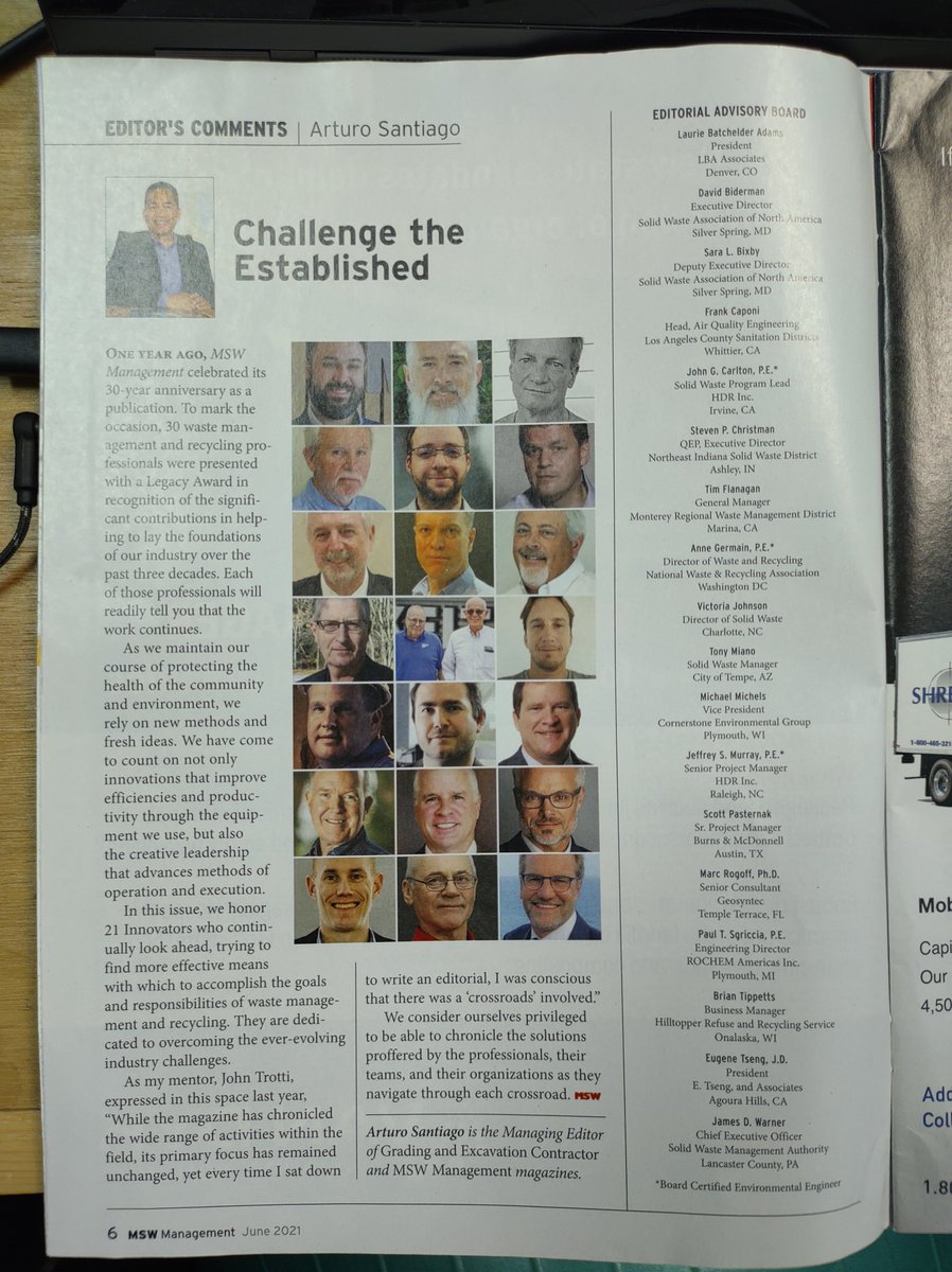 I'm sorry <a href="/MSWManagement/">MSW Management</a> and <a href="/SWANA/">SWANA</a> but this is not "challenging the established." There is no way that the only people innovating in solid waste in 2021 are white men. And if it is, then there is a much bigger issue here. I want to help. #WomenInSTEM #SolidWaste