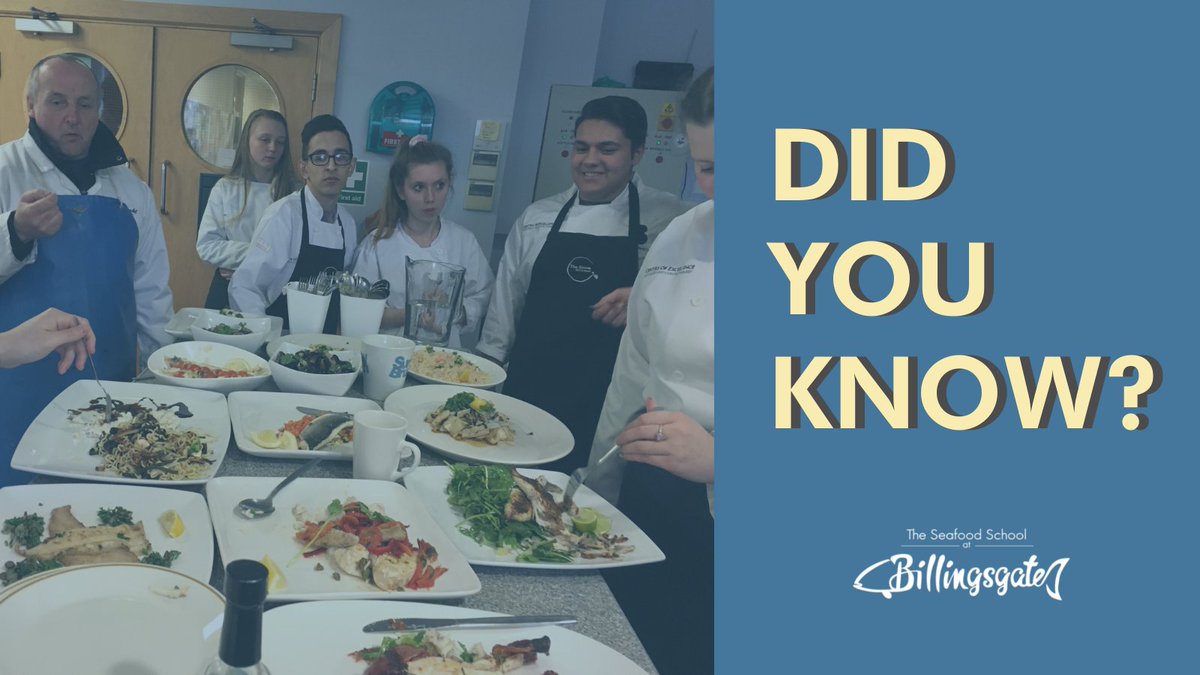 ❓ Did you know that the Seafood School at Billingsgate has been a registered #charity since 1999? In that time we've taught thousands of schoolchildren how to safely prepare #fish dishes as part of a wholesome and #nutritious diet.