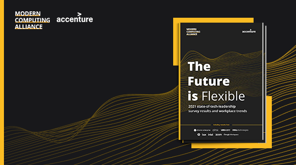 WorkspaceONE's tweet photo. What are the keys to success for a flexible, work from anywhere #business? Find out what 300+ #IT decision-makers think in the #FutureIsFlexible report by @Accenture and the #ModernComputingAlliance: https://t.co/aewh2TGPHT https://t.co/WfHF8ggQ5g