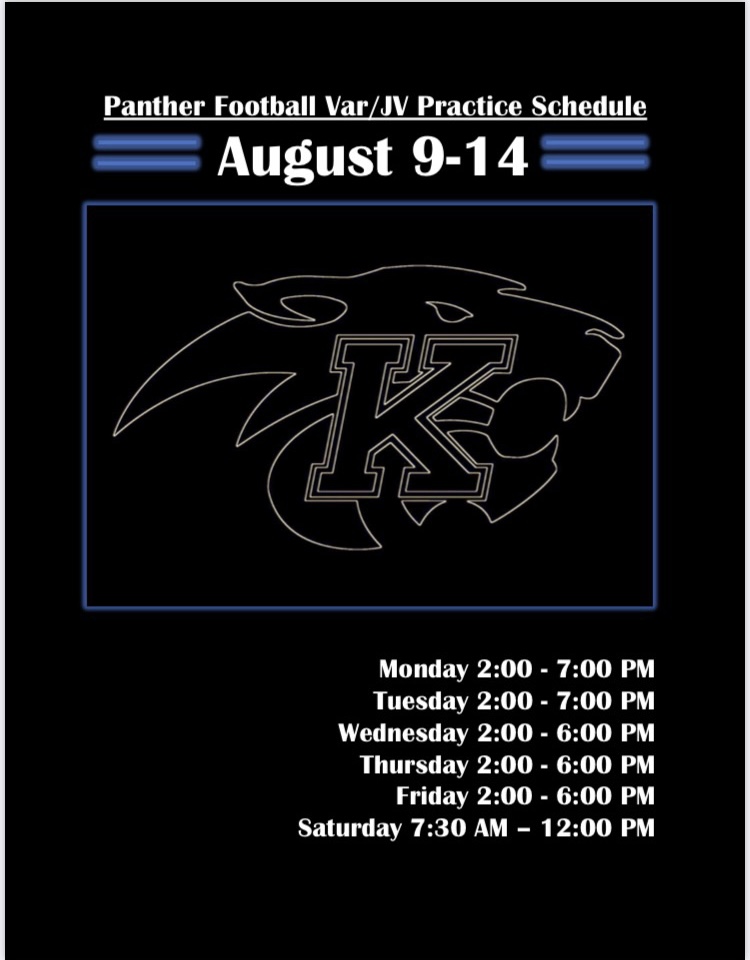 CEKing_Football's tweet photo. It’s that time of the year!!! Here is the schedule for August 9-14 for @CEKing_Football Fall Camp 2021
@SheldonISD @ceking https://t.co/6AR4y3LDjT