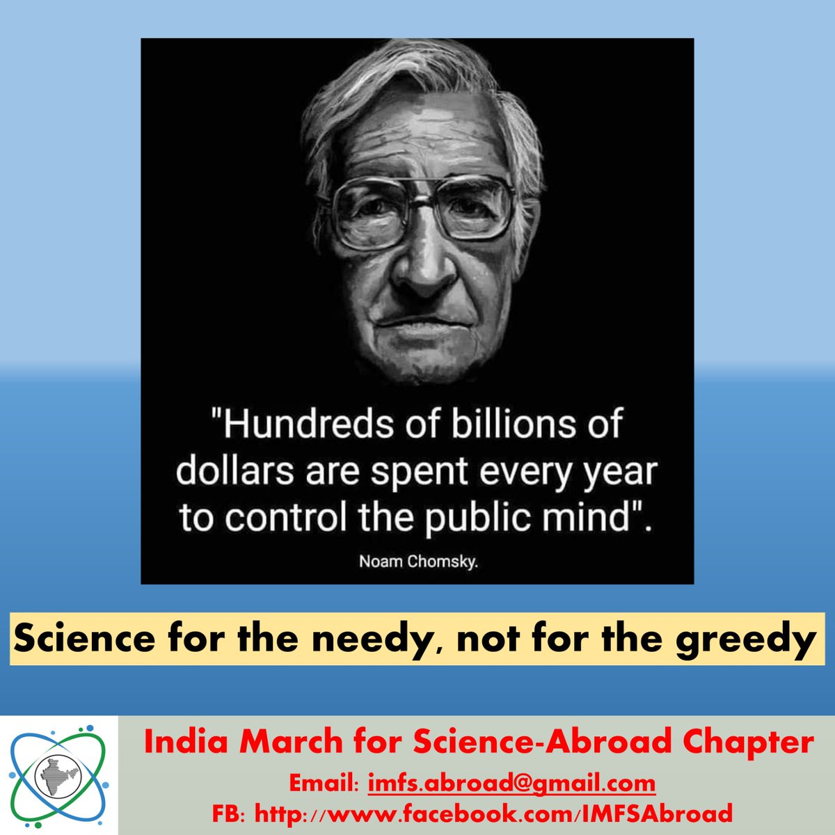 India March For Science - Abroad (IMFS-A) (@indiaimfs) on Twitter photo Join India March for Science 2021
Stand for Science and make India scientifically literate.
#IMFS2021
#IndiaMarchForScience2021
#IMFSAbroad2021
<a href="/MarchForScience/">March For Science</a>
<a href="/ScienceMarchMum/">March for Science Mumbai</a> <a href="/march4sciencela/">March for Science LA</a> <a href="/March4ScienceSC/">March For Science SC</a>
@imfs_delhi <a href="/ScienceMarchMx/">MarchforscienceMx</a> Join India March for Science 2021
Stand for Science and make India scientifically literate.
#IMFS2021
#IndiaMarchForScience2021
#IMFSAbroad2021
<a href="/MarchForScience/">March For Science</a>
<a href="/ScienceMarchMum/">March for Science Mumbai</a> <a href="/march4sciencela/">March for Science LA</a> <a href="/March4ScienceSC/">March For Science SC</a>
@imfs_delhi <a href="/ScienceMarchMx/">MarchforscienceMx</a>