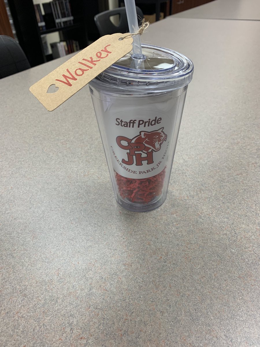 Thank you to our amazing PTO at CPJH for the cup, stickers, and Amazon gift card. We are so blessed by you! #TeamTomball #CPJHinfluncer