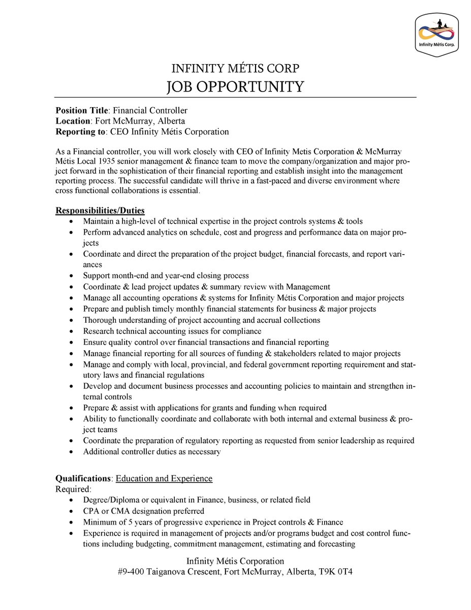 Infinity Métis Corporation tweet media