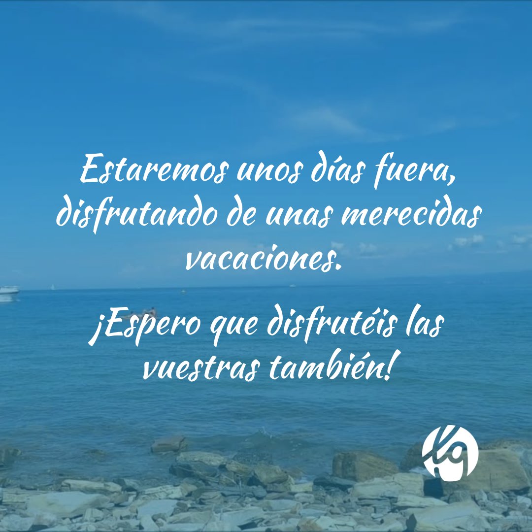 Me despido por unos días de las redes. Espero que disfrutéis de unas excelentes vacaciones en compañía de vuestros seres queridos. Si necesitáis algo, podéis escribirme un correo o DM. ¡Nos vemos pronto!

#LuisGil #LuisGilConsultoría #Consultor #Consultoría #Empresas #Negocio