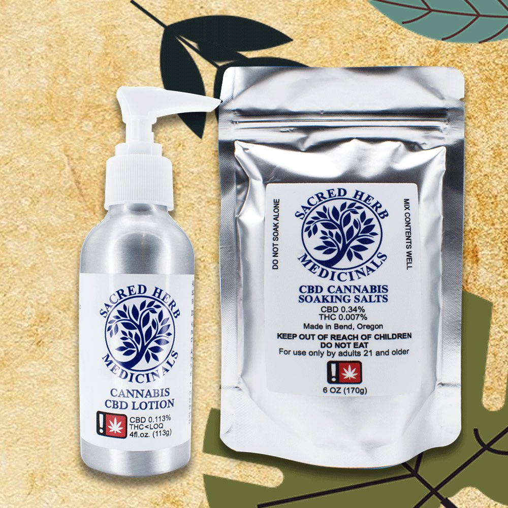 CBD Deals are still going strong today. Treat yourself to a soothing CBD soak and some lotion from @sacredherbmedicinals!⁣