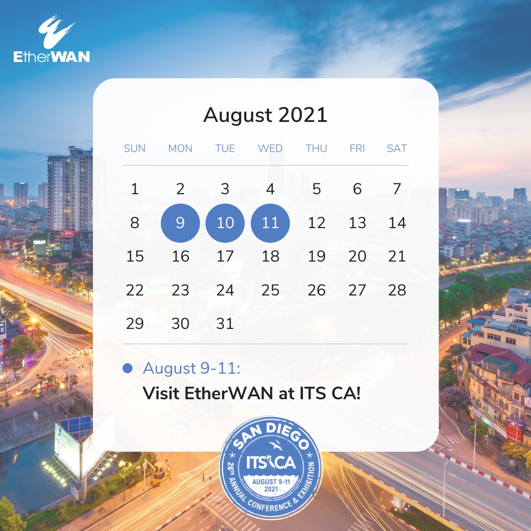 EtherWANSystems's tweet image. Today&apos;s the first day of #ITSCA2021 and we can&apos;t wait to see everyone! Visit EtherWAN at Booth 111 to learn how we can provide advanced transportation solutions for you.