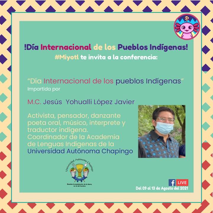¡Buen inicio de semana!🤩🦋

En un momento más los esperamos con este tremendo expositor😎😎

#Miyotl #mazateco #MiyotlApp #nahuatl #tsotsil  #totonaco #zapoteco #mexico