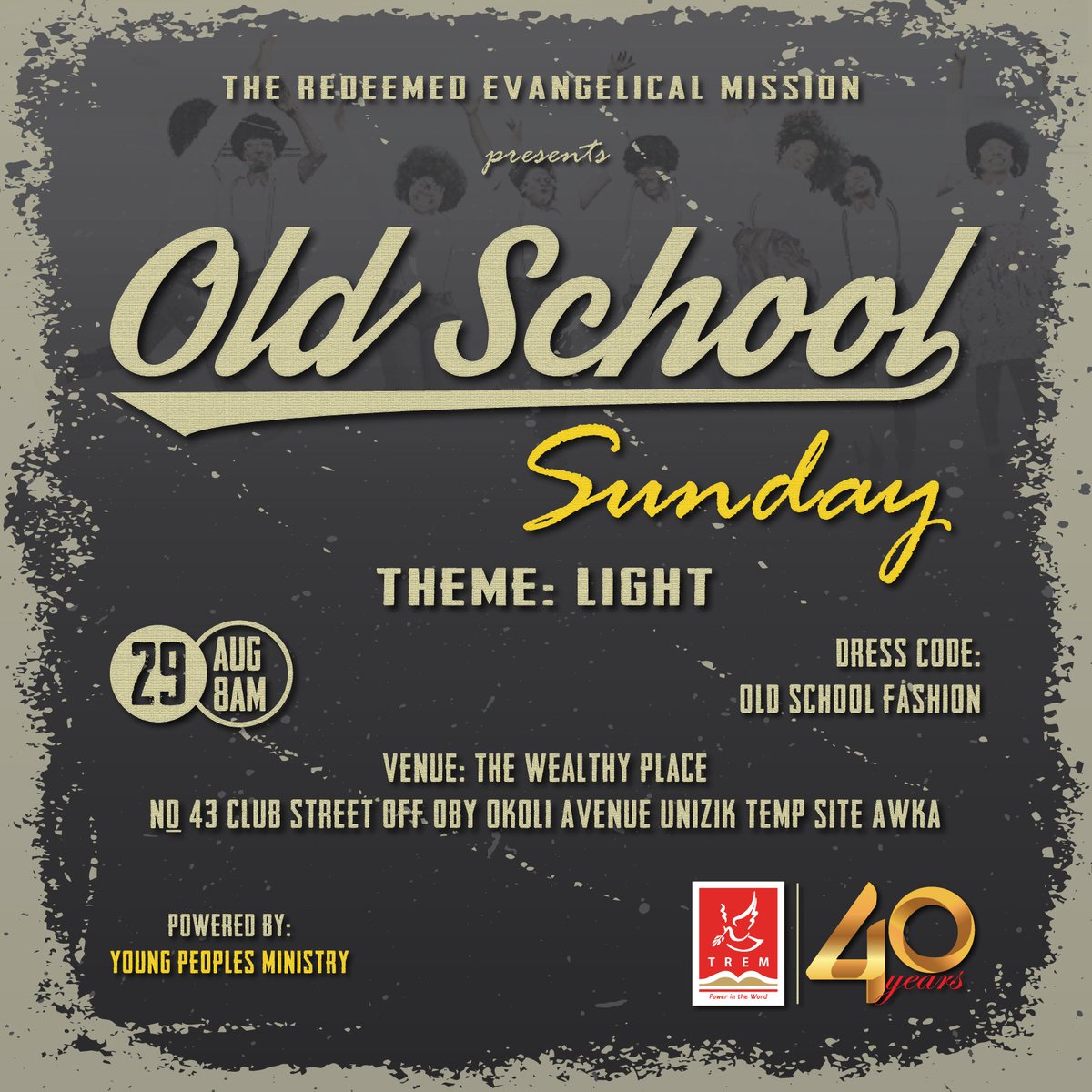 TremAwka_'s tweet photo. Let’s go back in time and show case how it’s done.

It’s the Old school Sunday for EVERYONE and we are still all about shining our LIGHT.

Prepare to WOW everyone with your outfit https://t.co/4fxzAiJOje
