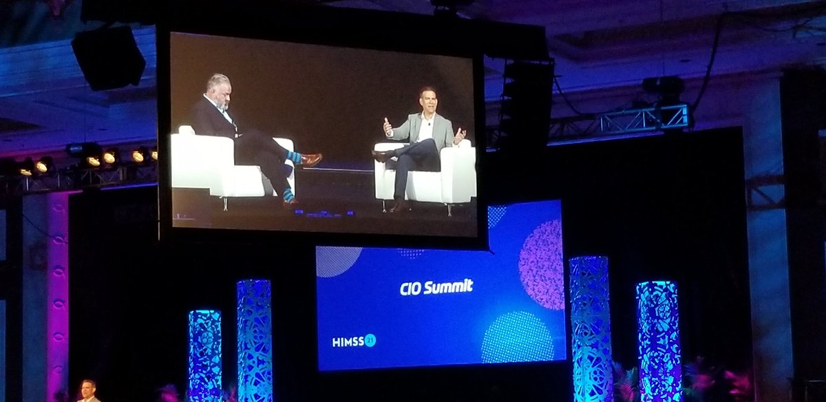 Theo Epstein leading three baseball world championship teams giving an excellent keynote on analytics, leadership and teamwork at the himss cio summit.