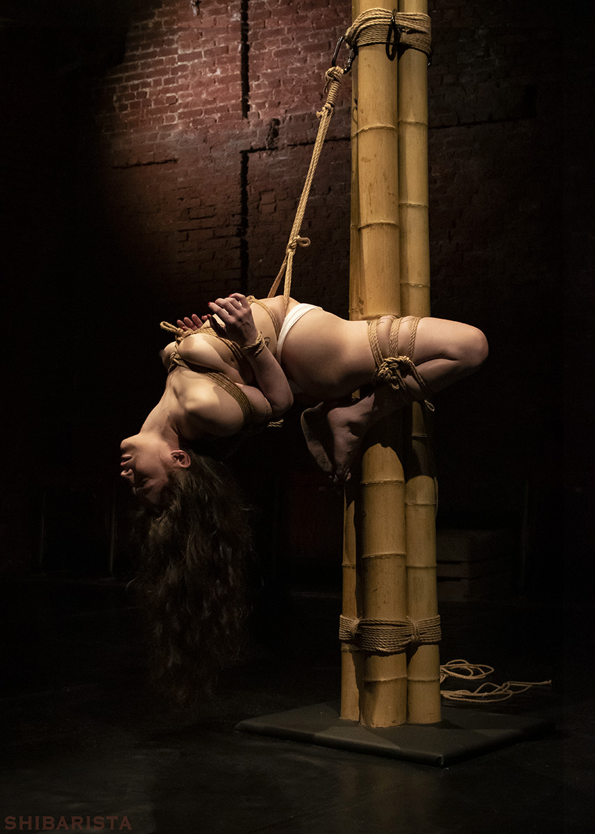 BeShibari1's tweet image. Riding the hashira - Model: @Tati_Ana88 - concept and ropes: @BeShibari1 - Photo Shibarista Jess - Location: Shibari Lounge, Antwerp, Belgium.