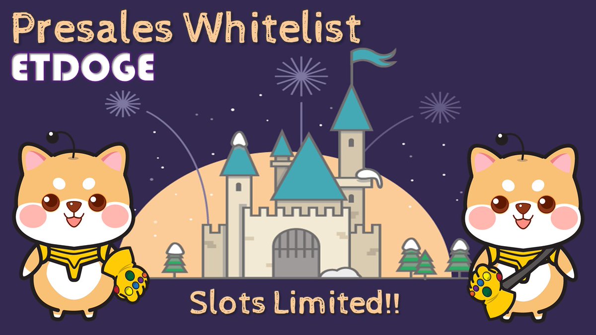 ETDoge's tweet photo. 🛸🐶ETDOGE Presales Whitelist &amp; Top Shiller Combo Contest💕

✅Marvelous Marketing Strategy 
✅BNB Reward Dividend
✅Super Heavy Booster⏭️ Auto-Resurrection
✅Anti-DIP &amp; 24hr Anti-Dump
✅Dxsale Presales

Telegram:https://t.co/pOpDoCavmn

Twitter: https://t.co/92CZHYpE7N https://t.co/RfXiKGnRGm
