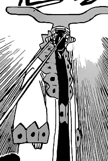 i'm shoveling up everything about the new bleach chap right down my gullet but my bastard fave is here look at him go he's so ugly and escaped all repercussions i love him 
