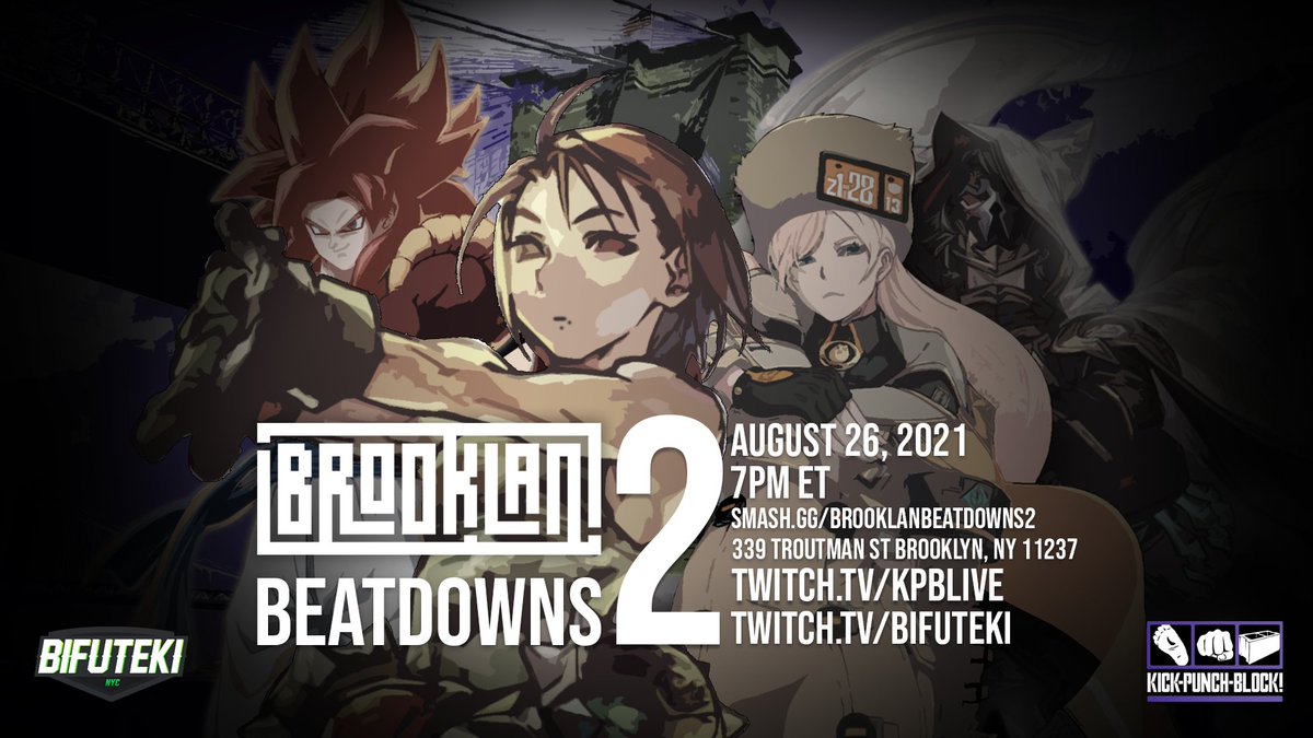 KickPunchBlock's tweet photo. Hi everyone! We have added SFV to the line up for our next #BrookLANBeatdowns on Aug 26! sign up here, space is limited!! https://t.co/jWLEqhU2h4 https://t.co/xuO7CBqoPs