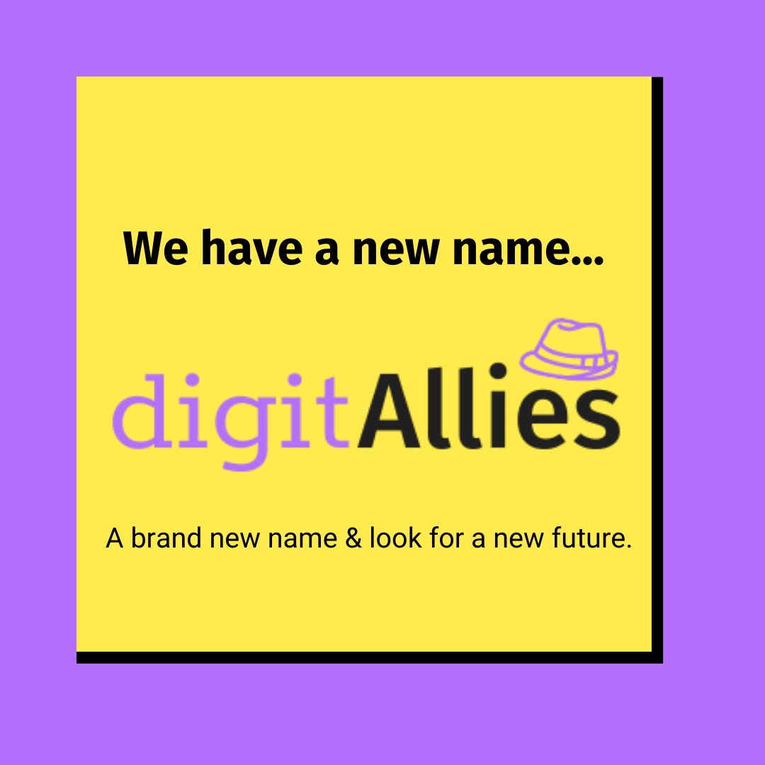 We’ve entered a new chapter in our journey and with that comes a new name &amp; a new look! We are 
<a href="/digit_Allies/">digitAllies</a>. 

A huge thank you to our partners &amp; groups that have supported us throughout Covid and allowed us to continue to grow. Check out our new look -
 getdigitallies.org
