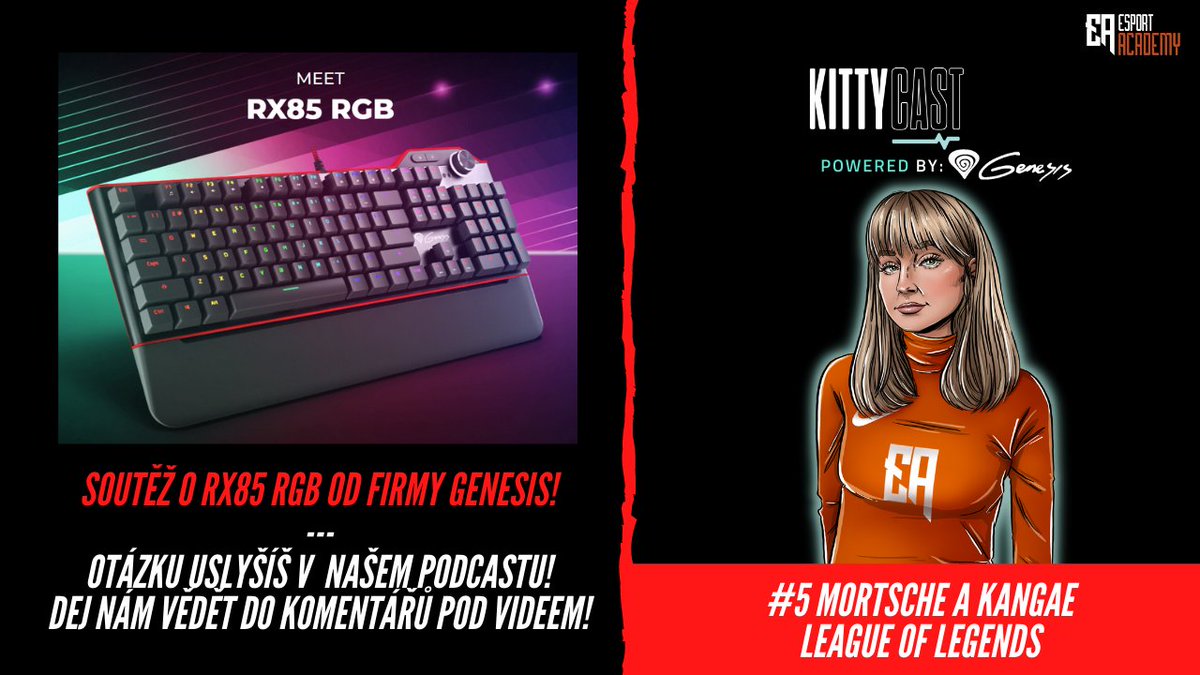 Esport Academy (@esportacademycz) on Twitter photo youtube.com/watch?v=mSYEaN…
Záznam <a href="/KittyPodcast/">KITTY PODCAST</a> ready na Youtube! Pokud si nestihl živě nic se neděje!
Máme pro vás další soutěž! Gratulujeme slečně Mariáně Richterové k bombovým sluchátkům z minula!
#genesisgaming youtube.com/watch?v=mSYEaN…
Záznam <a href="/KittyPodcast/">KITTY PODCAST</a> ready na Youtube! Pokud si nestihl živě nic se neděje!
Máme pro vás další soutěž! Gratulujeme slečně Mariáně Richterové k bombovým sluchátkům z minula!
#genesisgaming