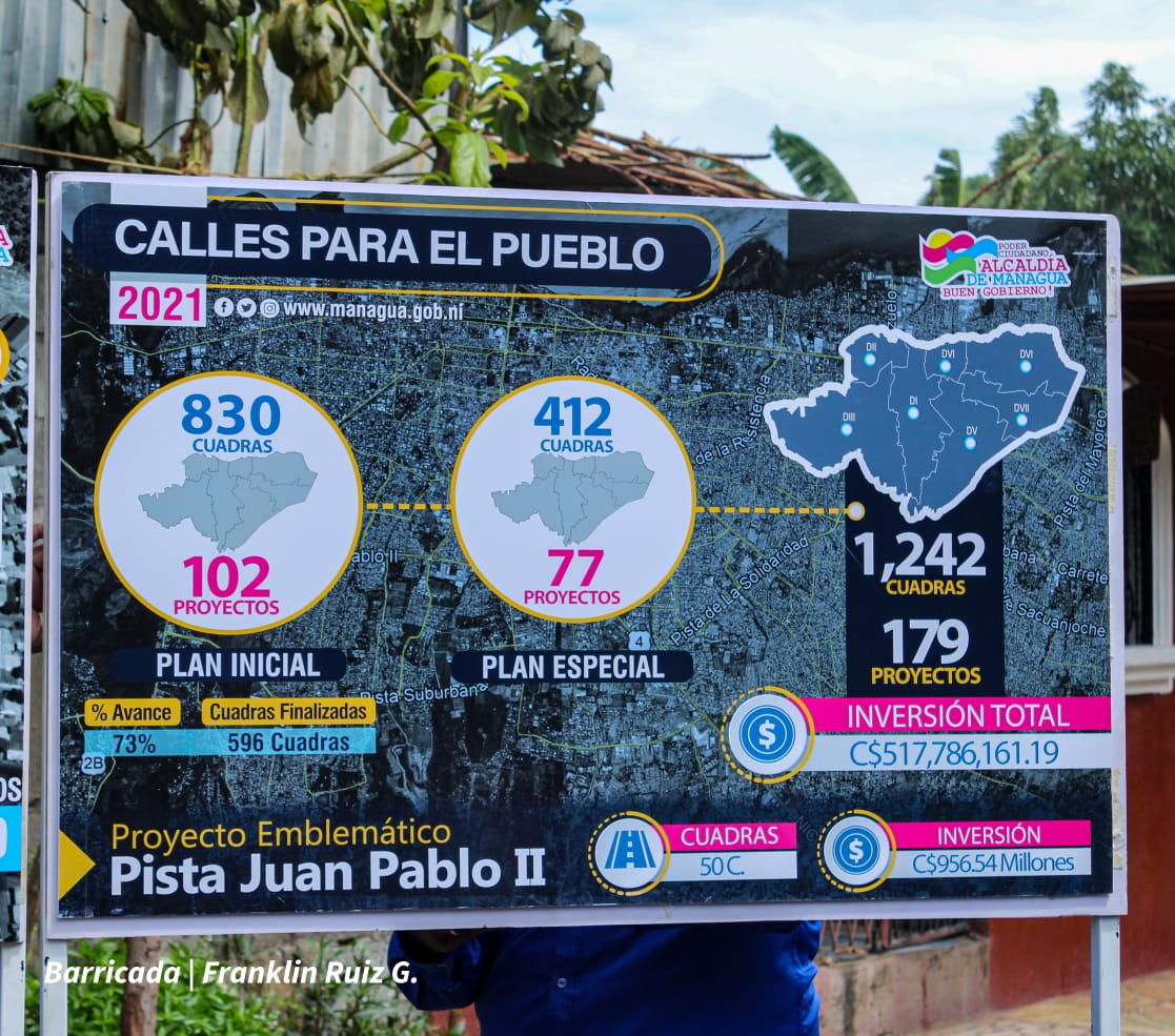 SNoDeclina's tweet photo. #Nicaragua Como parte del mejoramiento de calles que ejecuta la Alcaldía de Managua, se entregó a los habitantes del barrio Hilario Sánchez, 7 nuevas cuadras para el beneficio de 2,849 habitantes. https://t.co/yt7yjRpiOt