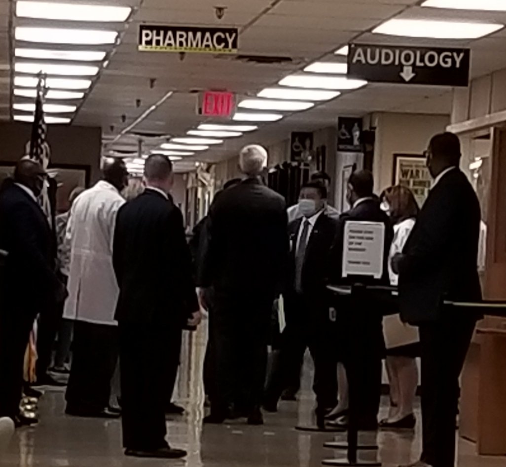 LMURAK's tweet photo. Was at my appointment at VA Brick today and was surprised to see both the Secretary Department of Veterans Affairs, the Honorable Denis McDonough  and Congressman Kim! https://t.co/x2SA9SjWij