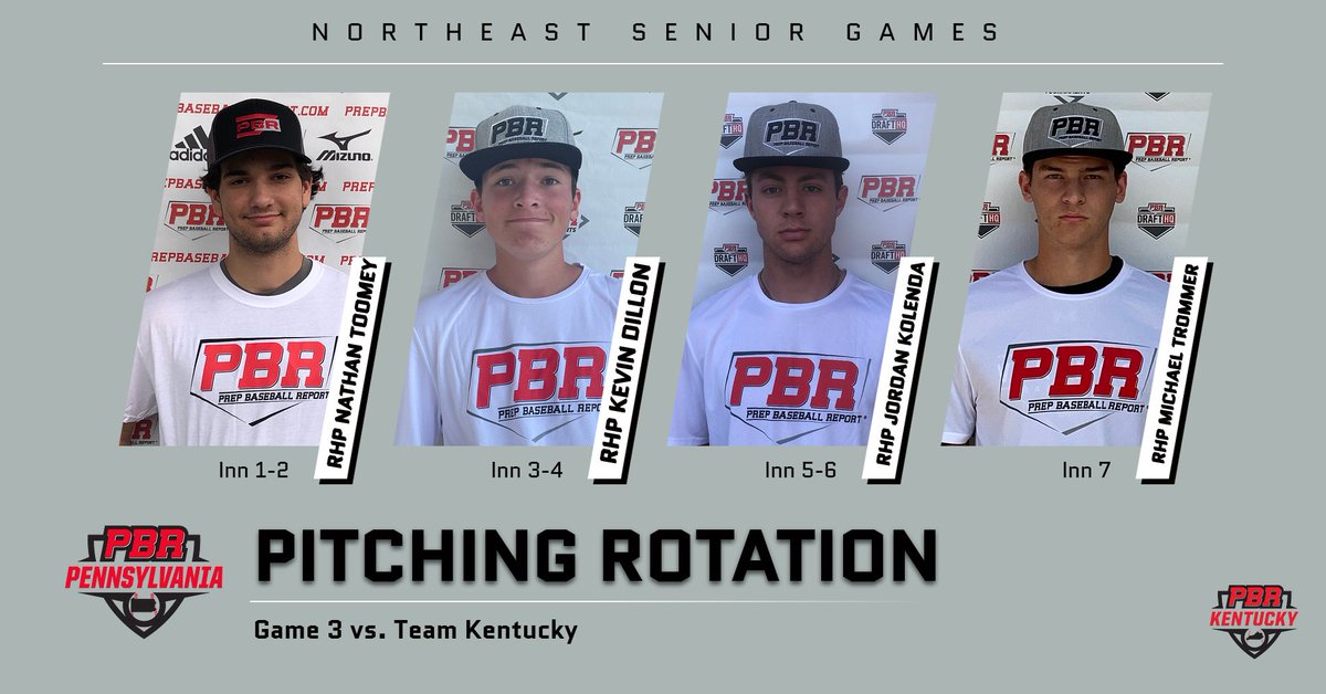 Northeast Senior Games: Team Pennsylvania 

PITCHING ROTATIONS 

August 18-20 in DuBois, PA 

🔗 bit.ly/37wYCye