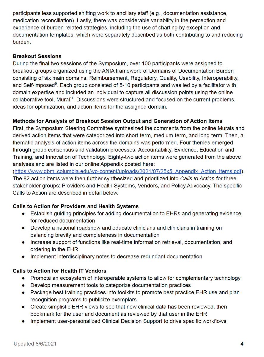 ColumbiaDBMI's tweet image. Healthcare experts are collaborating to solve the challenge of #DocumentationBurden, a process that started in early 2020 with our #25x5 Symposium. 

Curious about some key findings and calls to action? 

Check out our executive summary: dbmi.columbia.edu/wp-content/upl…
