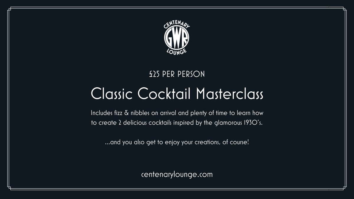 CentenaryLounge's tweet photo. Special occasion coming up? Want to get the girls together? Book a Classic or Luxury Cocktail Masterclass and let us take care of everything else! #cocktailmasterclass #visitworcester #timefordrinks https://t.co/NnBUyN4Ozr