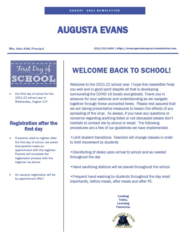 Augusta Evans School Mobile Al