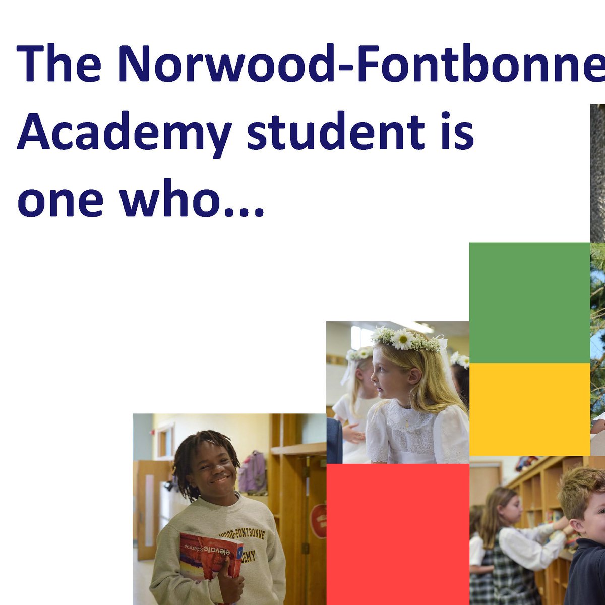 nfa1920's tweet photo. Let’s take some time to “unpack” the NFA student vision statement, as we get ready for the start of another great school year. How do NFA students live out the vision statement?
Stay tuned these next few weeks and hear from our students on what our vision statement means to them. https://t.co/y0DBR8IwGI