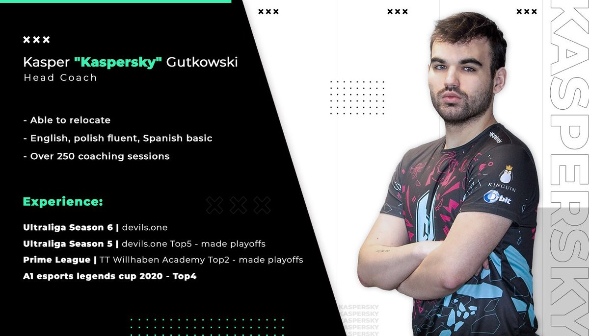 LFT‼️
Thank you <a href="/devils1gg/">devils.one</a> for the Opportunity to build a team in <a href="/ultraliga/">Ultraliga</a>. This 7 months was a huge learning process for me as a rookie coach in 1st ERL

With that being said, i’m looking for a team as a Head Coach 

Contact me via DM or my manager <a href="/JuvenisLoL/">Sebastian Winowski</a>.

Ref: <a href="/Vil_euw/">Vil</a>