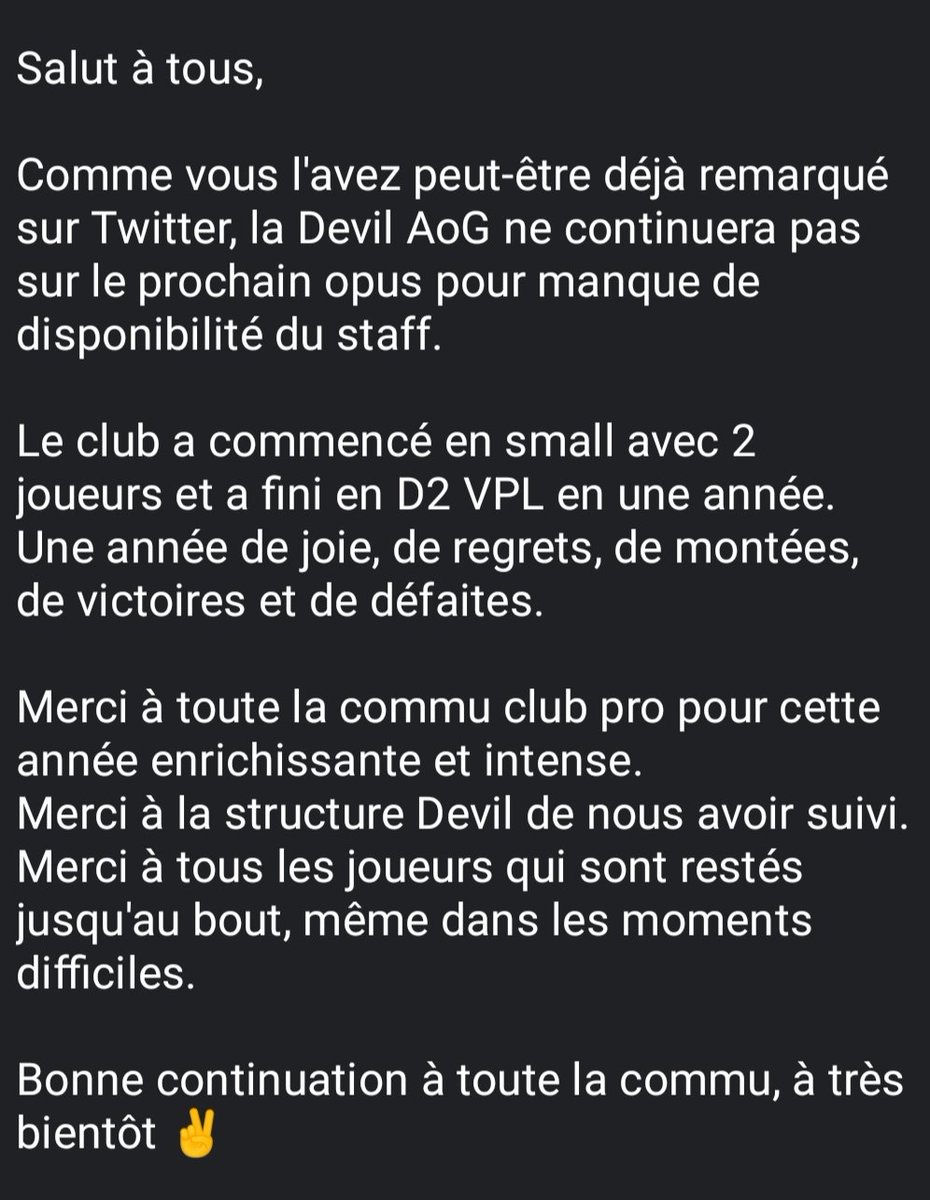 Devil AoG™ (@dv_aog) on Twitter photo 📝 Annonce importante 📝
<a href="/AoG_Aahil/">AoG Aahil</a> @AddictSlays <a href="/jul64871887/">jul</a> <a href="/V13NRV/">V13</a>
<a href="/Mike_Garo64/">BPe Mike Garo</a> <a href="/EsportDevils/">🔻 𝕯𝖊𝖛𝖎𝖑 𝕰𝖘𝖕𝖔𝖗𝖙 🔺️</a>
<a href="/Pioune29/">GDB Pioune29</a> 📝 Annonce importante 📝
<a href="/AoG_Aahil/">AoG Aahil</a> @AddictSlays <a href="/jul64871887/">jul</a> <a href="/V13NRV/">V13</a>
<a href="/Mike_Garo64/">BPe Mike Garo</a> <a href="/EsportDevils/">🔻 𝕯𝖊𝖛𝖎𝖑 𝕰𝖘𝖕𝖔𝖗𝖙 🔺️</a>
<a href="/Pioune29/">GDB Pioune29</a>