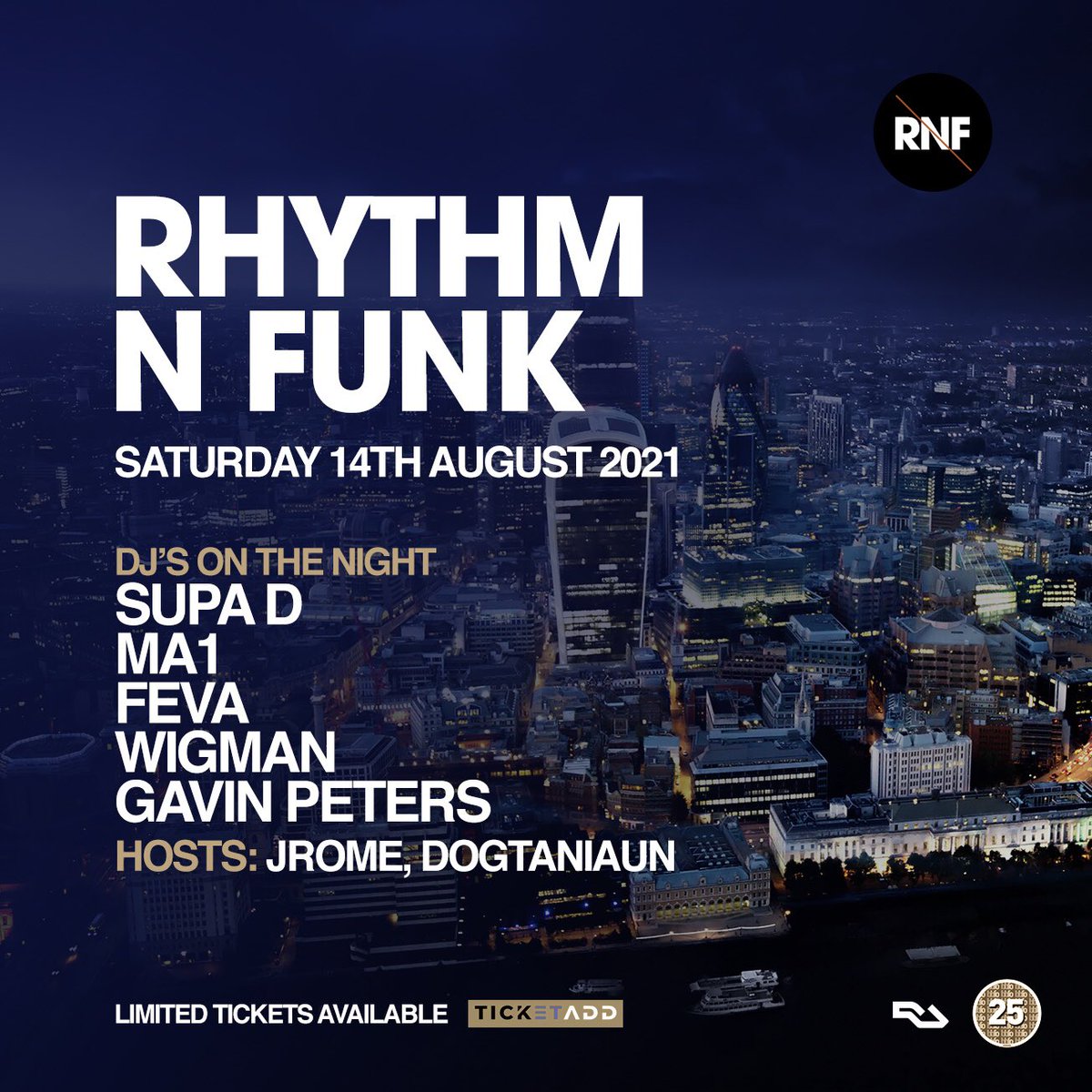 This Saturday, tickets on the move <a href="/DJSUPAD/">DJ SUPA D</a> <a href="/unclefeva/">Dj Feva</a> <a href="/djma1/">MA1</a> <a href="/jromePR/">J'ROME</a> <a href="/djGavinPeters/">Gavin Peters</a> <a href="/dogtaniaun/">Dogtaniaun</a> ticketadd.com/e/191/rhythm-n…