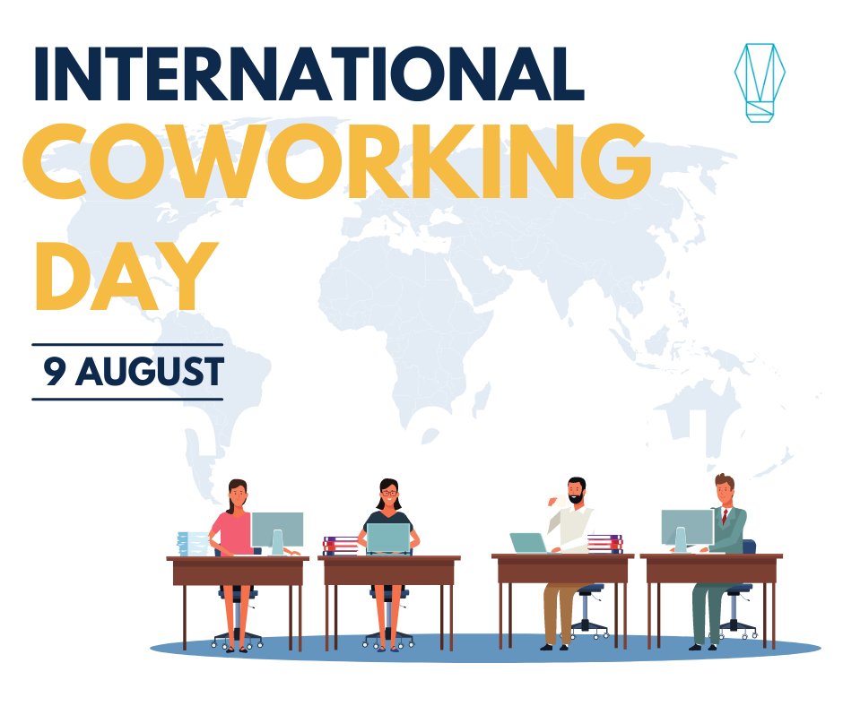 International Coworking Day is on Aug. 9 to celebrate the coworking movement. Even though each of us is doing separate work, we can feel each other’s presence, run ideas by the community, or take breaks together at the water cooler!  Happy International Coworking day! #coworking