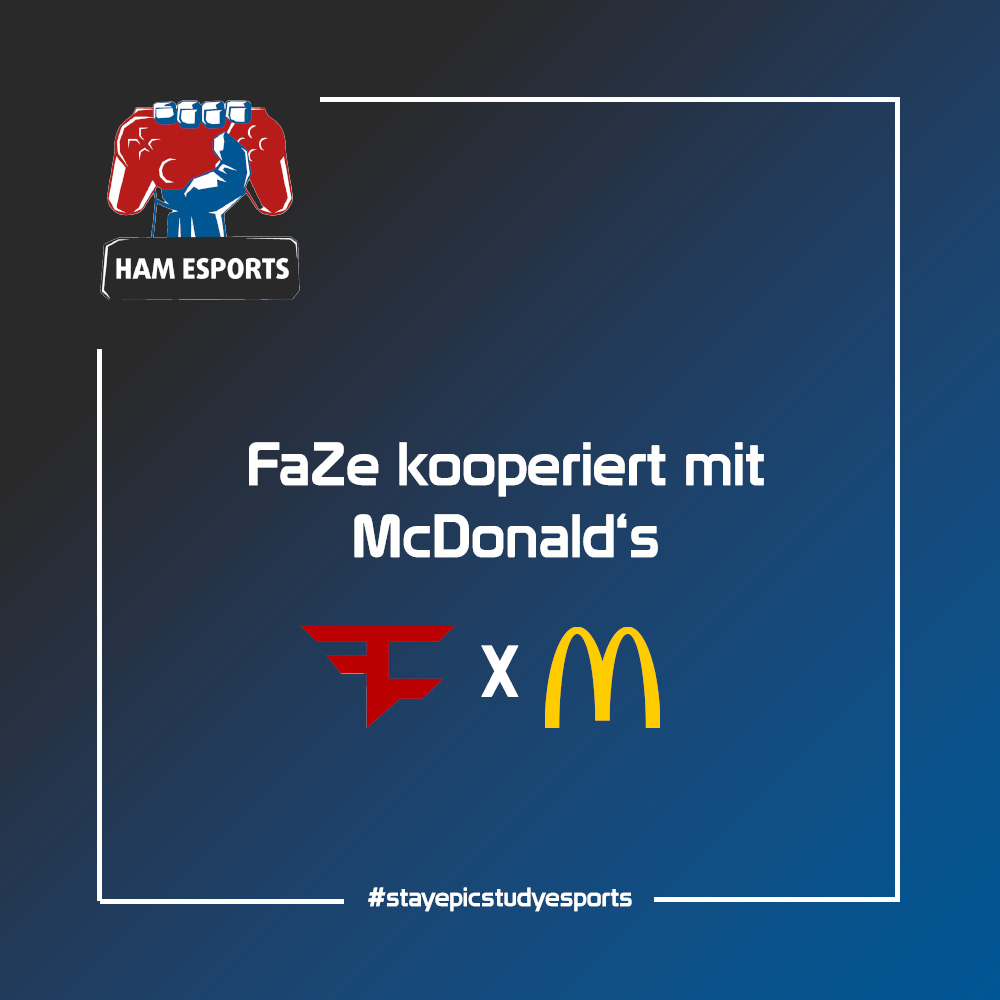 Die Esports-Organisation <a href="/FaZeClan/">FaZe Clan</a> gab am Dienstag eine Partnerschaft mit <a href="/McDonalds/">McDonald's</a> bekannt.

Im Rahmen dieser Partnerschaft wird FaZe eine Reihe von "Inhaltsaktivierungen" erstellen, die sich auf "Vielfalt und Inklusion" in der Spielebranche und darüber hinaus konzentrieren.