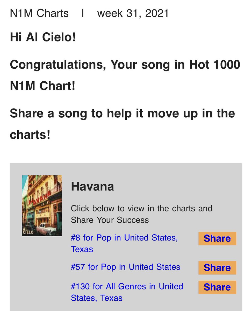 AlCieloMusica's tweet photo. We’re #8 on the Pop Charts of #N1M 😱✨

THANK YOU EVERYONE FOR YOUR LOVE AND SUPPORT 😭😭😭🙌🏽🙌🏽🙌🏽 https://t.co/tConi058pH