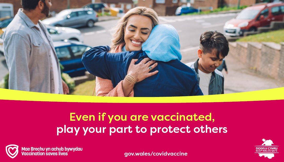 WelshGovernment's tweet photo. We all have a reason to keep Wales safe. 

Find out how to book a Covid-19 vaccine here 👇
https://t.co/2oMDCjqowa https://t.co/AfOiB1kuXT