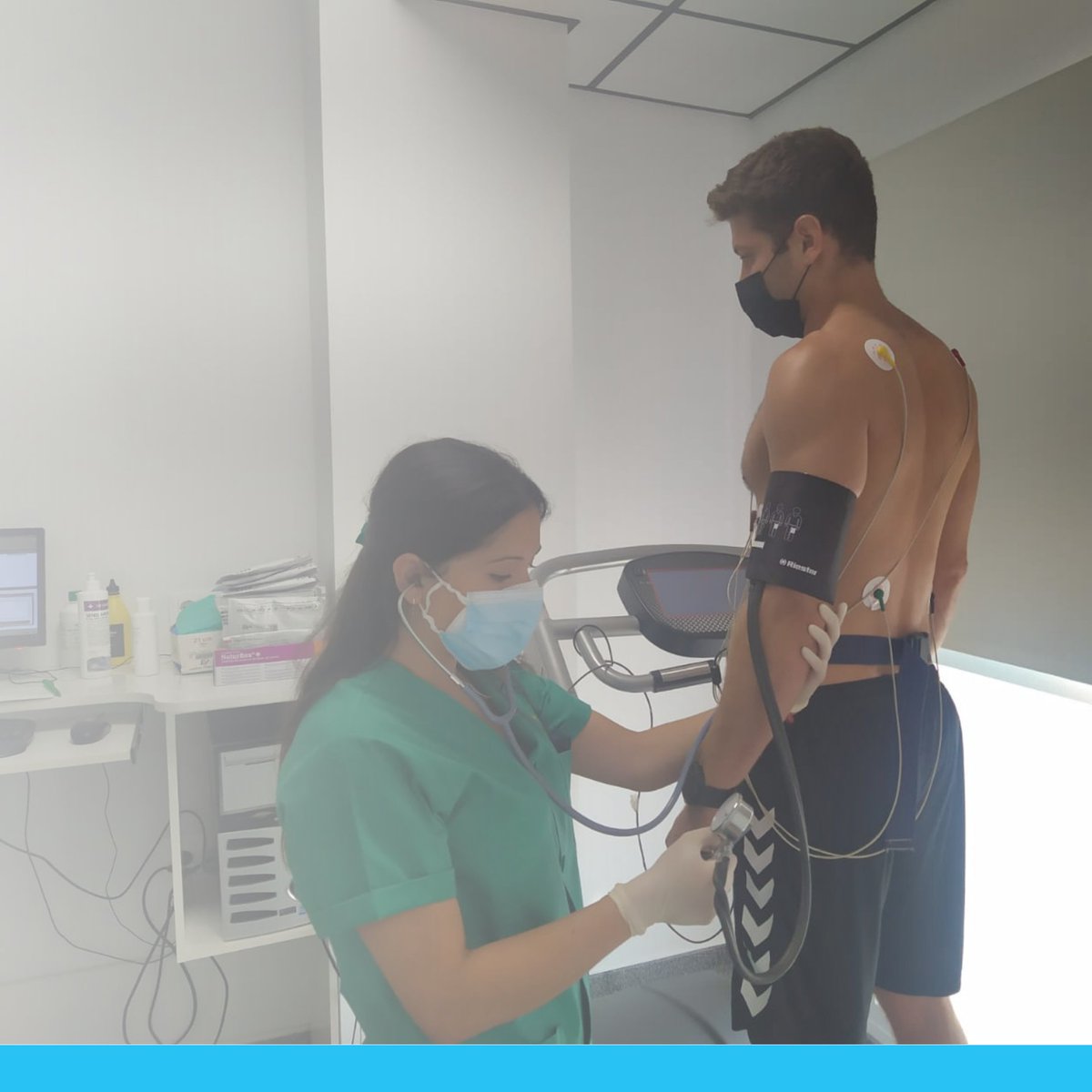 PycClinica's tweet photo. ¡Seguimos cuidando al @AngelXimenezBM! Hoy se han llevado a cabo los reconocimientos médicos con el servicio de #Cardiología.

¡Gracias a todo el equipo y a Fany 😉! https://t.co/IneJu5zdGT