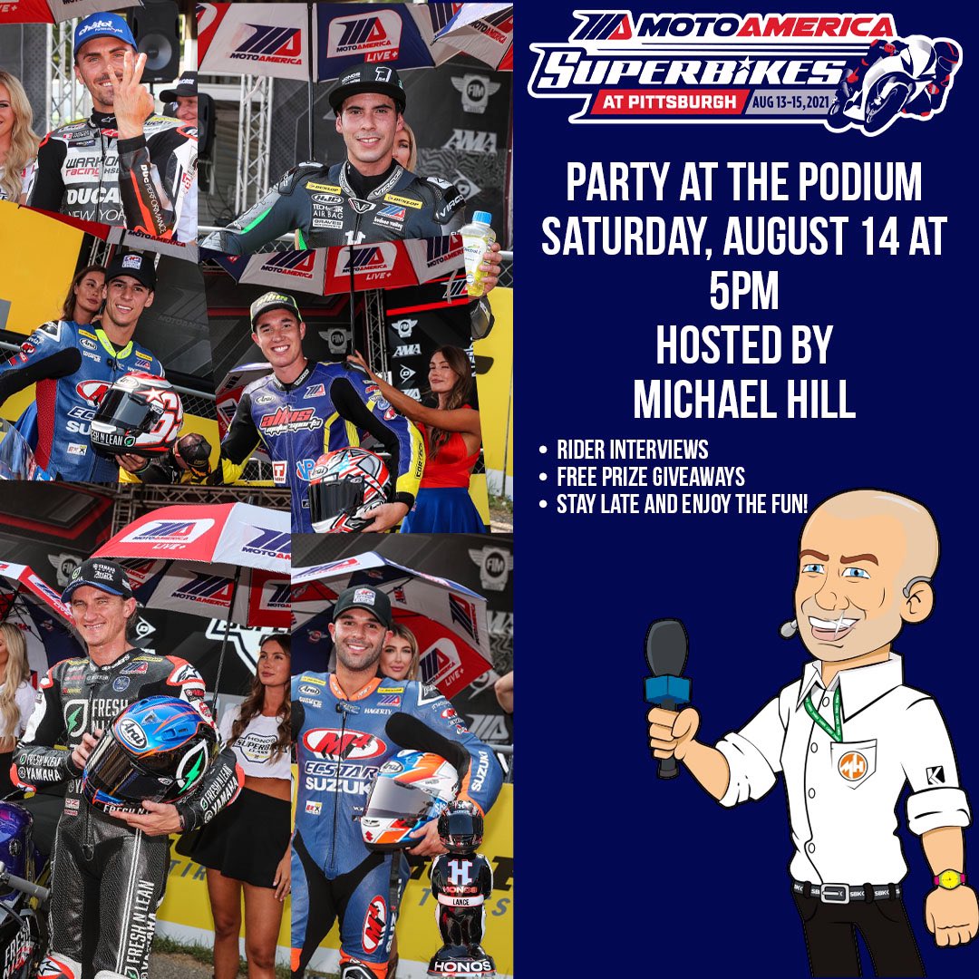 Coming to <a href="/PittRace/">Pitt Race</a> for the latest round of #MotoAmerica1 this weekend? See you there 🎤