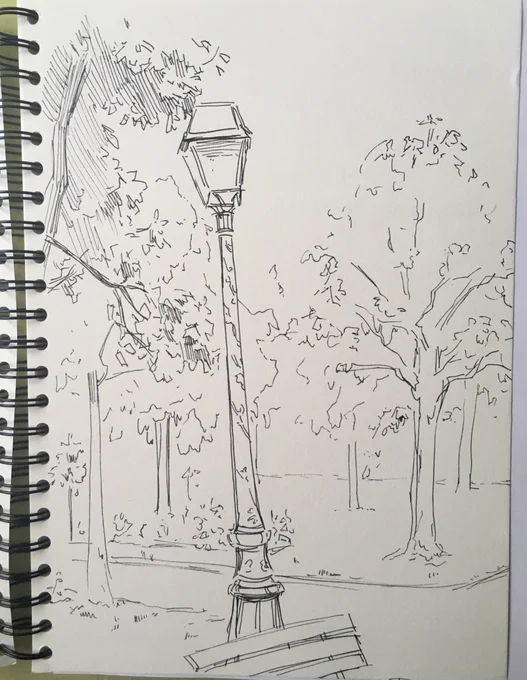 some wonky doodles i did in a small park in paris today 