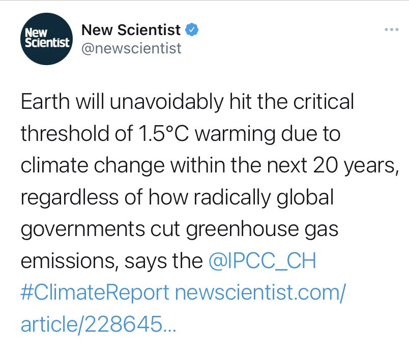 So a bunch of really big media outlets very, very catastrophically botched their coverage of the #IPCC report today hey 

(it is fossil fuel propaganda and an outright lie to state that climate change "cannot be stopped". Burning fossil fuels causes it, not doing that stops it)