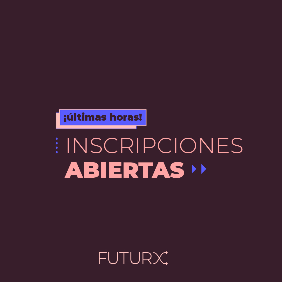 ¡Mañana empieza el módulo 2 de #FUTURX! Todavía estás a tiempo de inscribirte: hoy lunes es el último día para elegir tu plan y aprovechar esta oportunidad para profesionalizar tu proyecto musical.