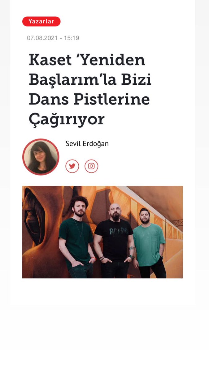 Kaset Yeniden Başlarım’la Dans Pistlerine Çağırıyor

hurriyet.com.tr/mahmure/yazarl…

<a href="/YirmibesBusra/">Büşra Yirmibeş</a>