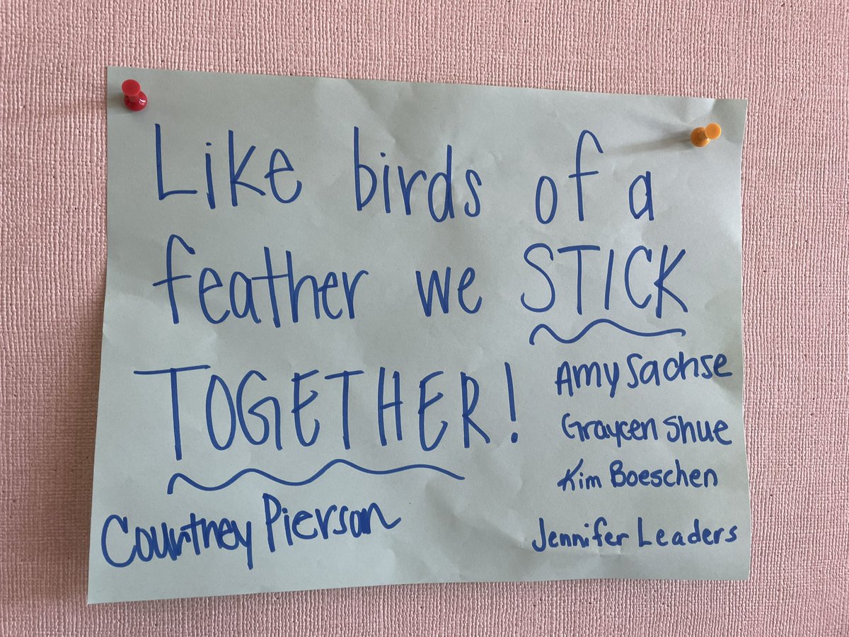 The fourth grade team <a href="/SMSD_Corinth/">Corinth Dragons</a> is here to stick together! <a href="/theSMSD/">SM School District</a> #SMSDsticktogether