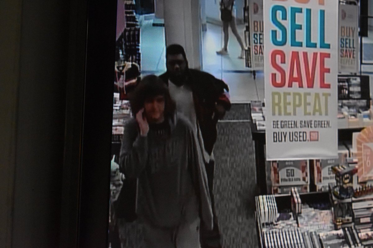 KPD is requesting your help in identifying the below pictured individuals. The two are suspected in stealing several bags full of video games from a local business. If you have any information on the identity of either suspect, please contact Officer Martin at 937-296-2555.