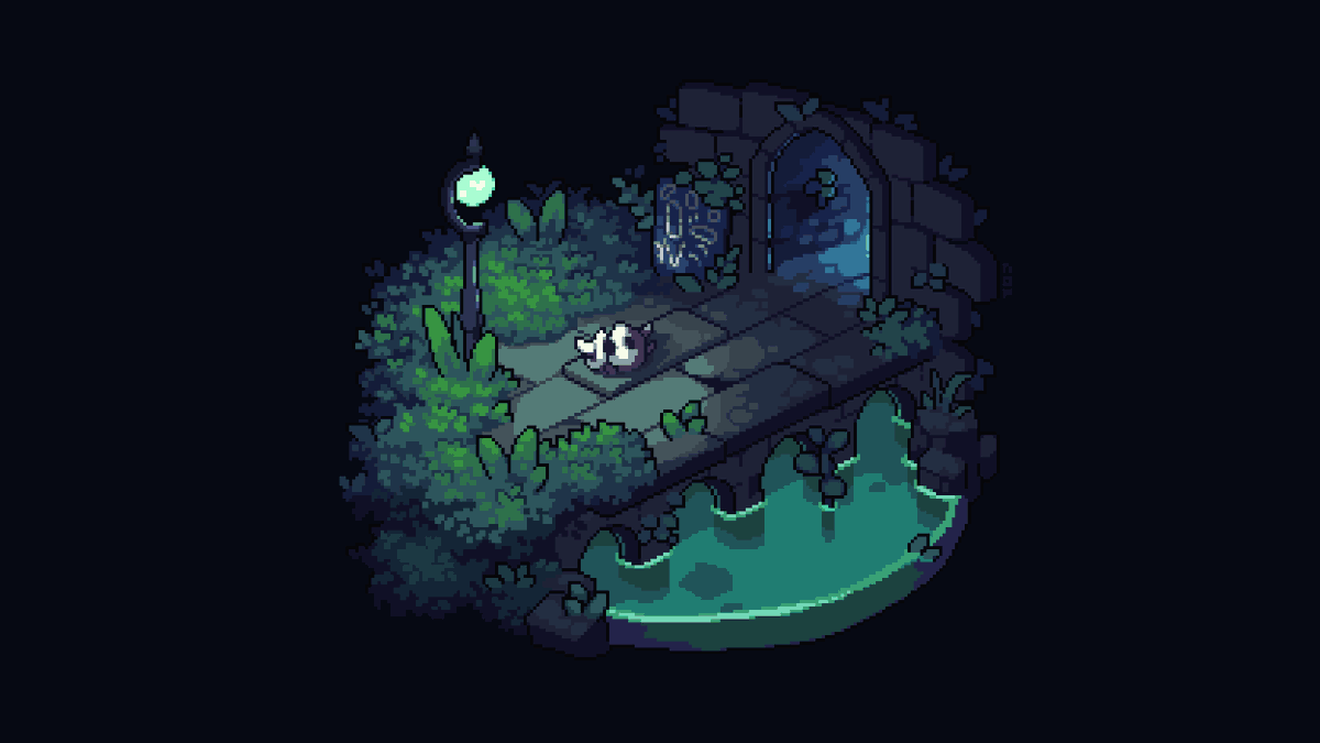 NOP_Pixels's tweet photo. Greenpath, The Verdoyant Cavern

#isometric #HollowKnight https://t.co/gA0rT4GemT